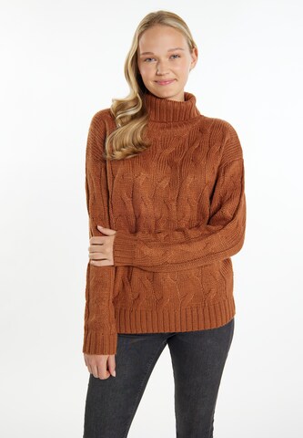 MYMO Sweater 'Biany' in Brown: front