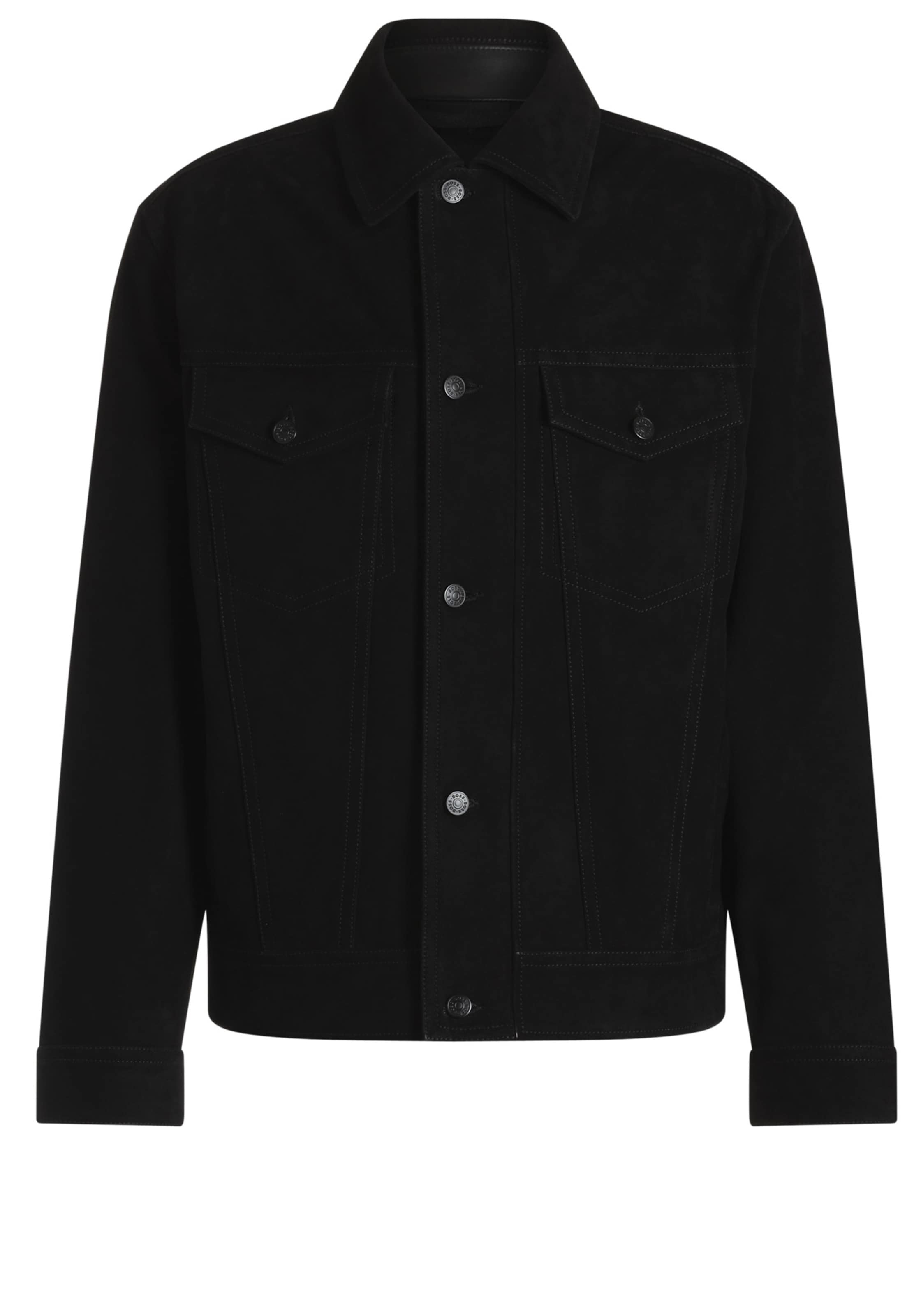 BOSS Between-Season Jacket 'Johot' in Black: front