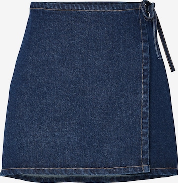 PIECES - Falda 'FLORA' en azul: frente