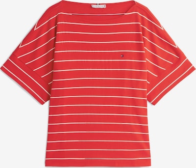 Tommy Hilfiger Curve Majica 'MDRN' u svijetlo crvena / bijela, Pregled proizvoda