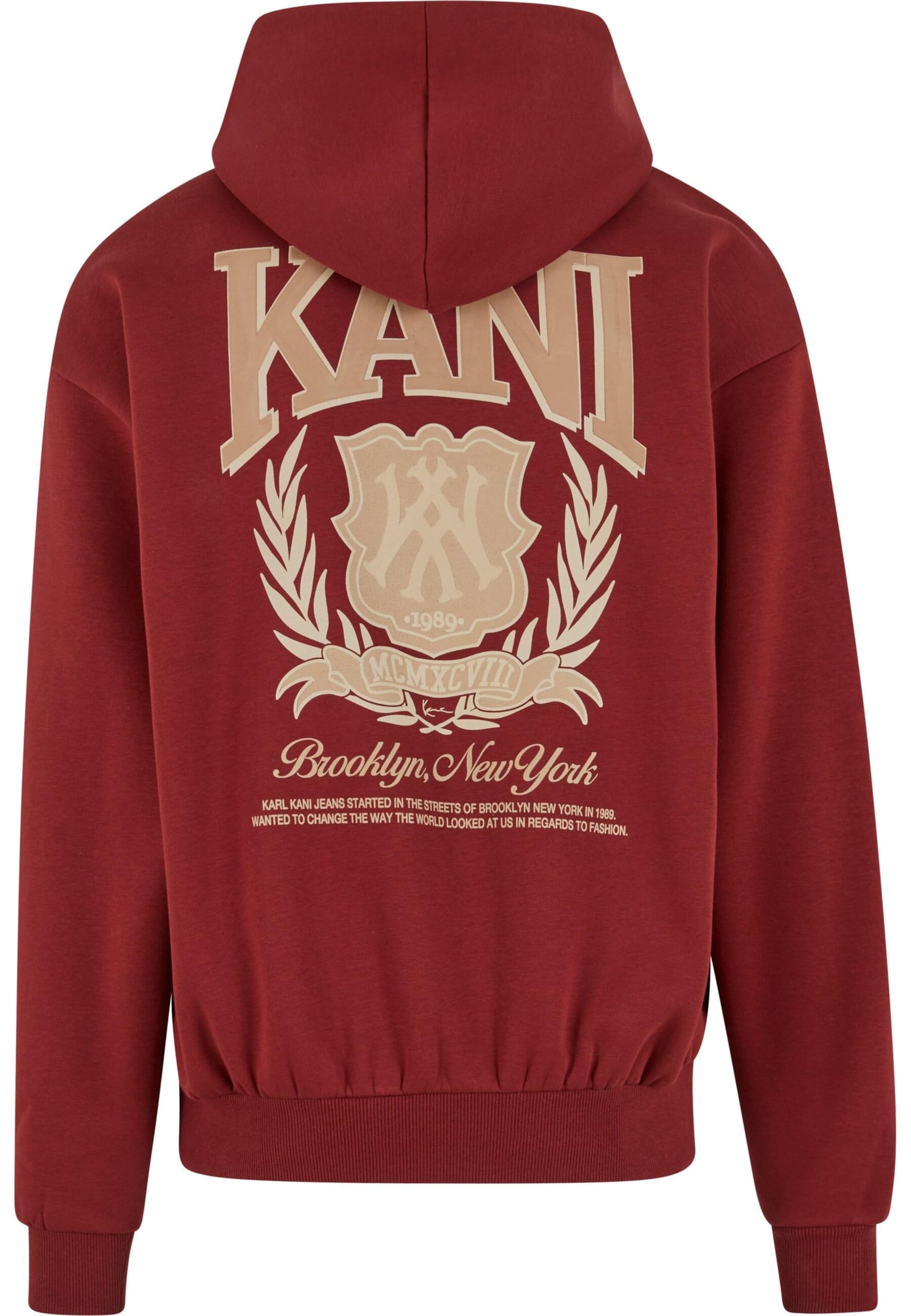 Karl Kani Zip-Up Hoodie in Red