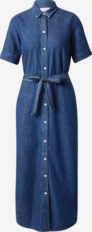 FRAME Shirt Dress in Blue: front