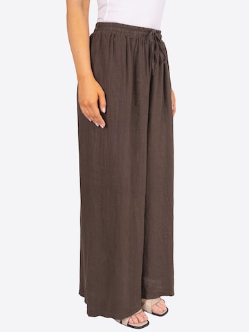 Wide Leg Pantalon 'Perla' Seasons of April en marron