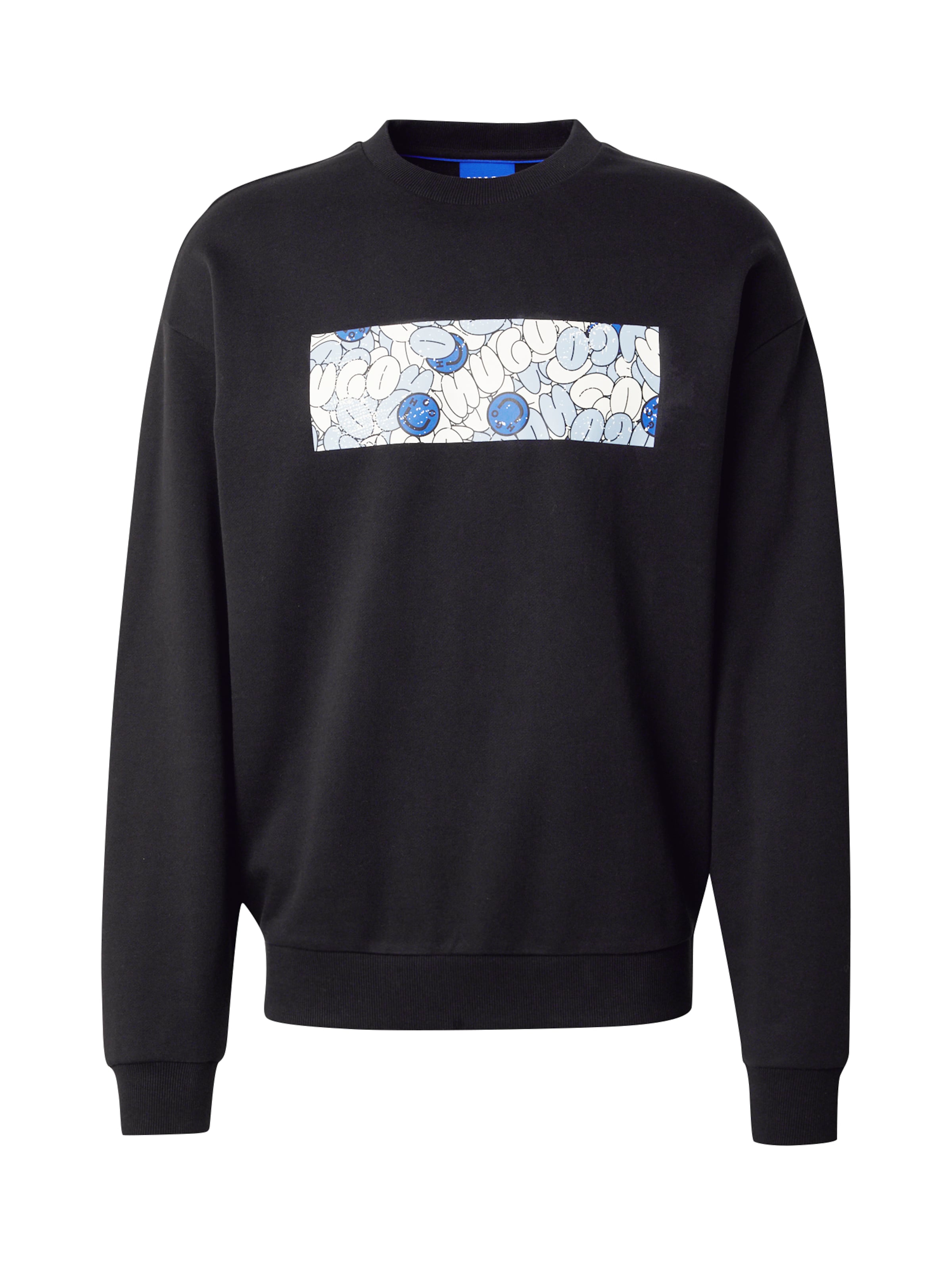 HUGO - Sweatshirt 'Neprix' em preto: frente