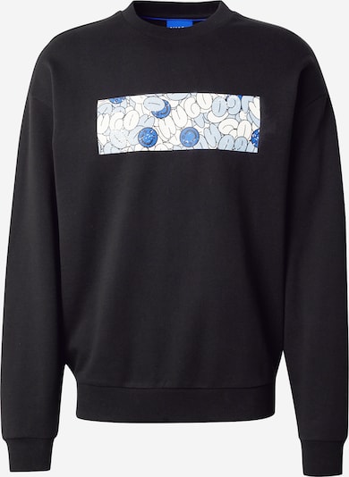 HUGO Sweater majica 'Neprix' u plava / svijetloplava / crna / prljavo bijela, Pregled proizvoda