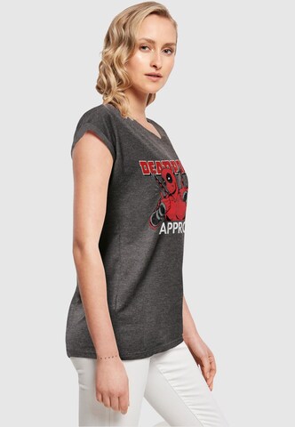 ABSOLUTE CULT Shirt 'Deadpool - Approves' in Grey