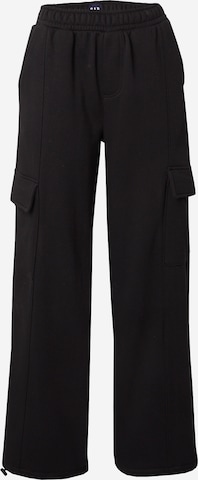 Wide leg Pantaloni cu buzunare de la GAP pe negru: față