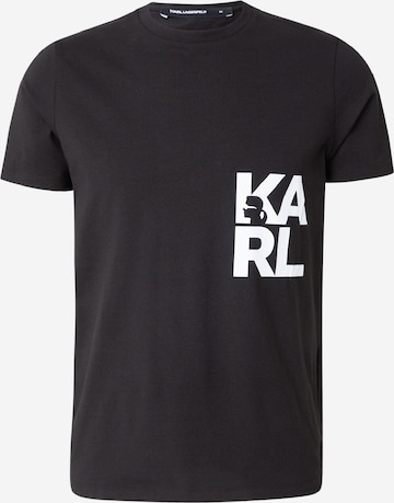 Karl Lagerfeld Μπλουζάκι σε μαύρο: μπροστά