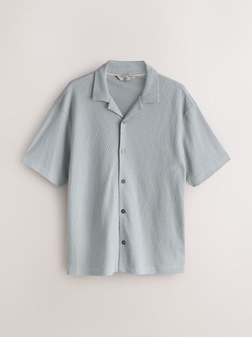 Next Regular fit Button Up Shirt in Blue