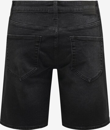 Only & Sons - Regular Calças de ganga 'WEFT' em preto