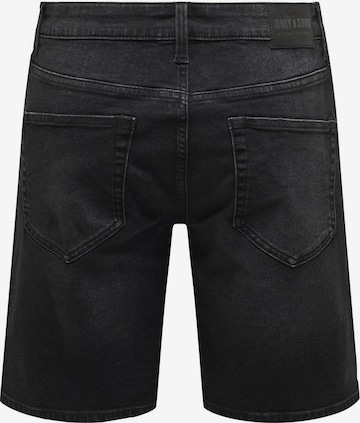 Only & Sons Regular Jeans 'WEFT' i svart