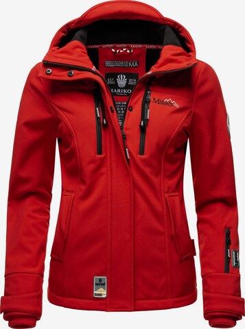 MARIKOO Weatherproof jacket 'Kleine Zicke' in Red: front