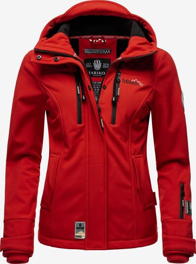 MARIKOO Tehnička jakna 'Kleine Zicke' u vatreno crvena / crna / bijela, Pregled proizvoda