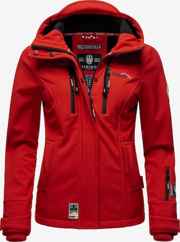 MARIKOO Weatherproof jacket 'Kleine Zicke' in Red: front