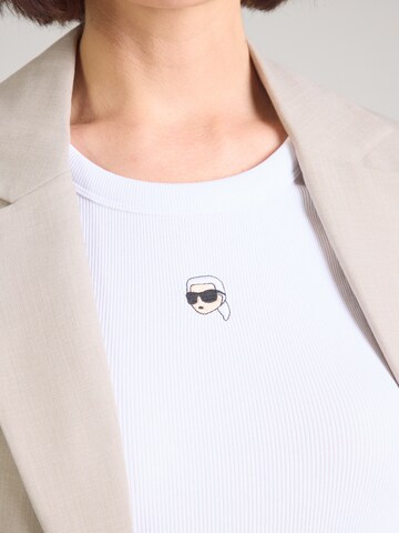 Karl Lagerfeld Top 'Ikon' in Weiß