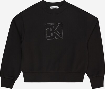 Calvin Klein Jeans Суичър в черно / сребърно, Преглед на продукта