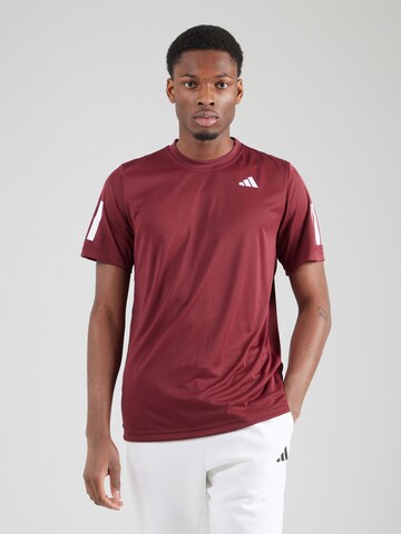 Maglia funzionale 'CLUB 3STR' di ADIDAS PERFORMANCE in rosso: frontale