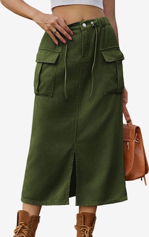 Yesfashion Skirt in Green: front