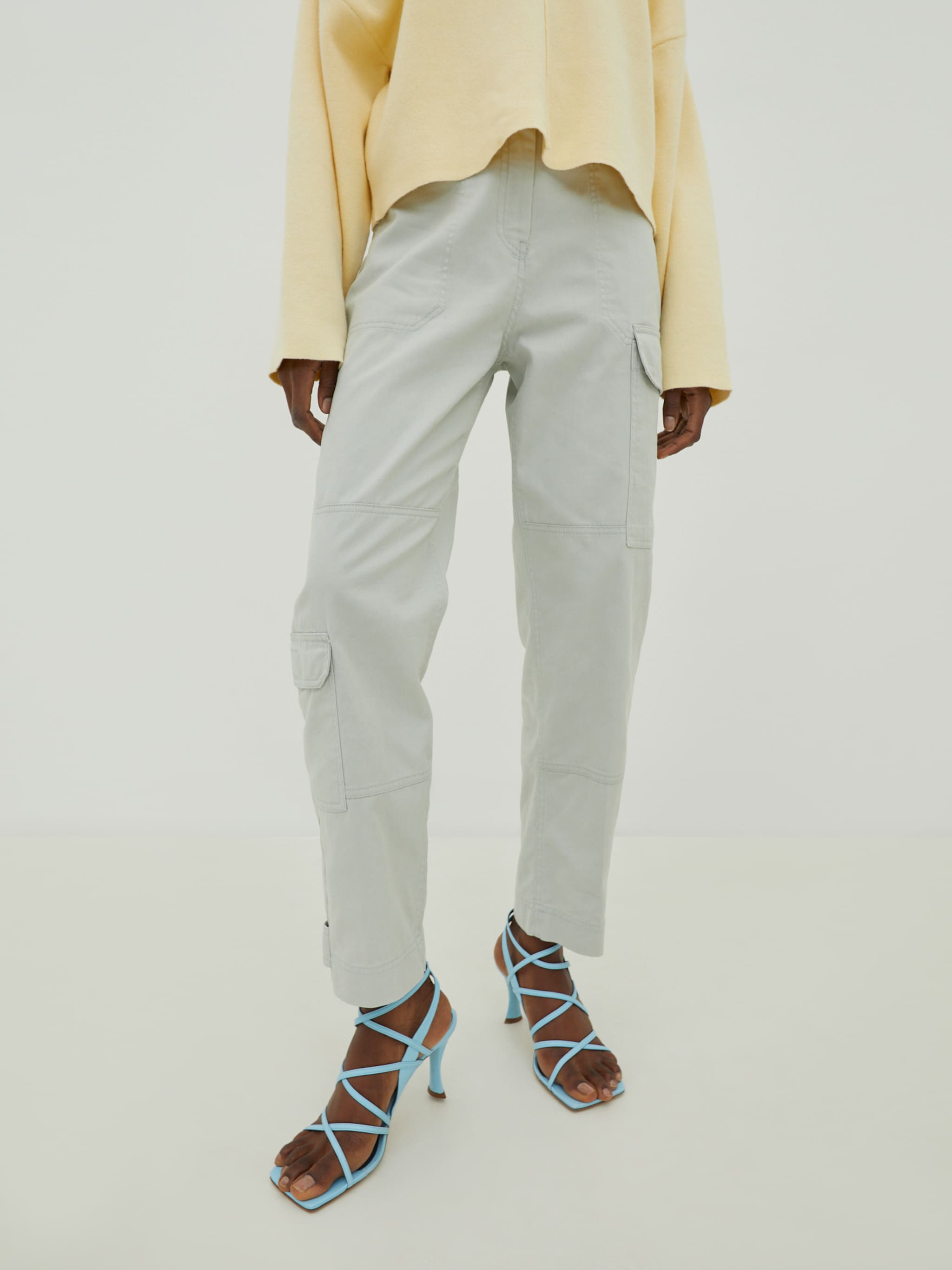 EDITED Producten Cargobroek 'Kaia' Grijs