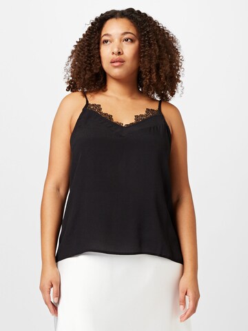 ABOUT YOU Curvy Top 'Rabea' in Black: front