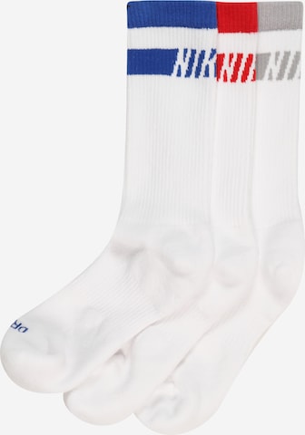 NIKE Athletic Socks 'EVERYDAY' in White: front