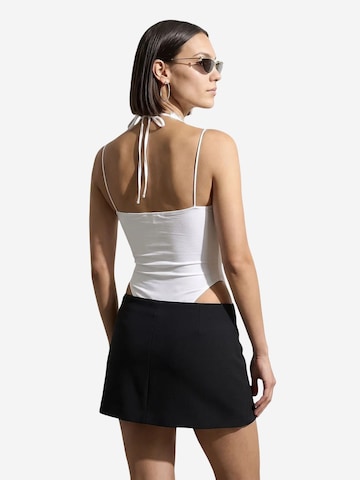 Body a camicia 'Bodys' di Dilvin in bianco