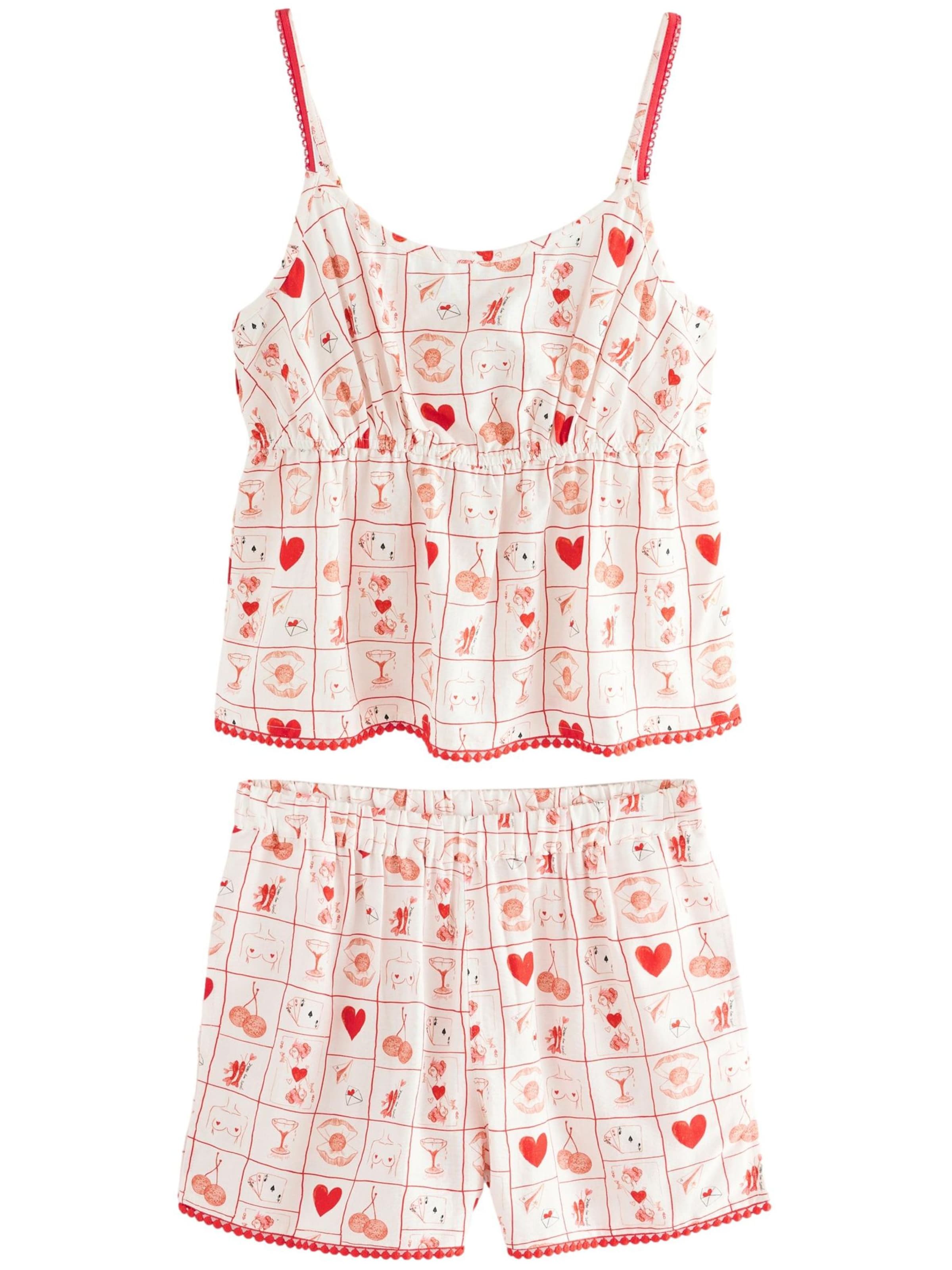 Rockett St George Korte pyjama in Beige: voorkant