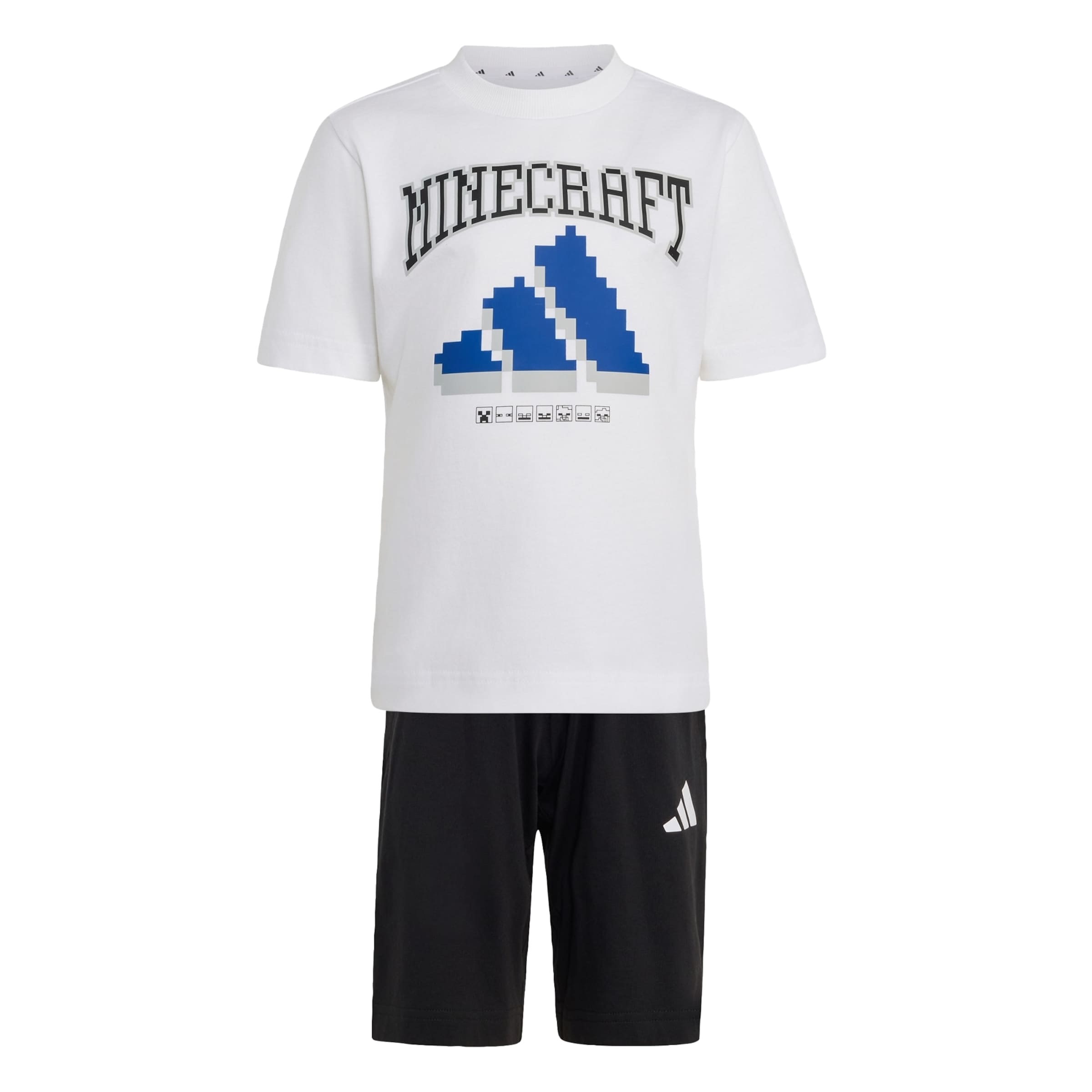 ADIDAS SPORTSWEAR Trainingspak 'Adidas x Minecraft' in Wit: voorkant