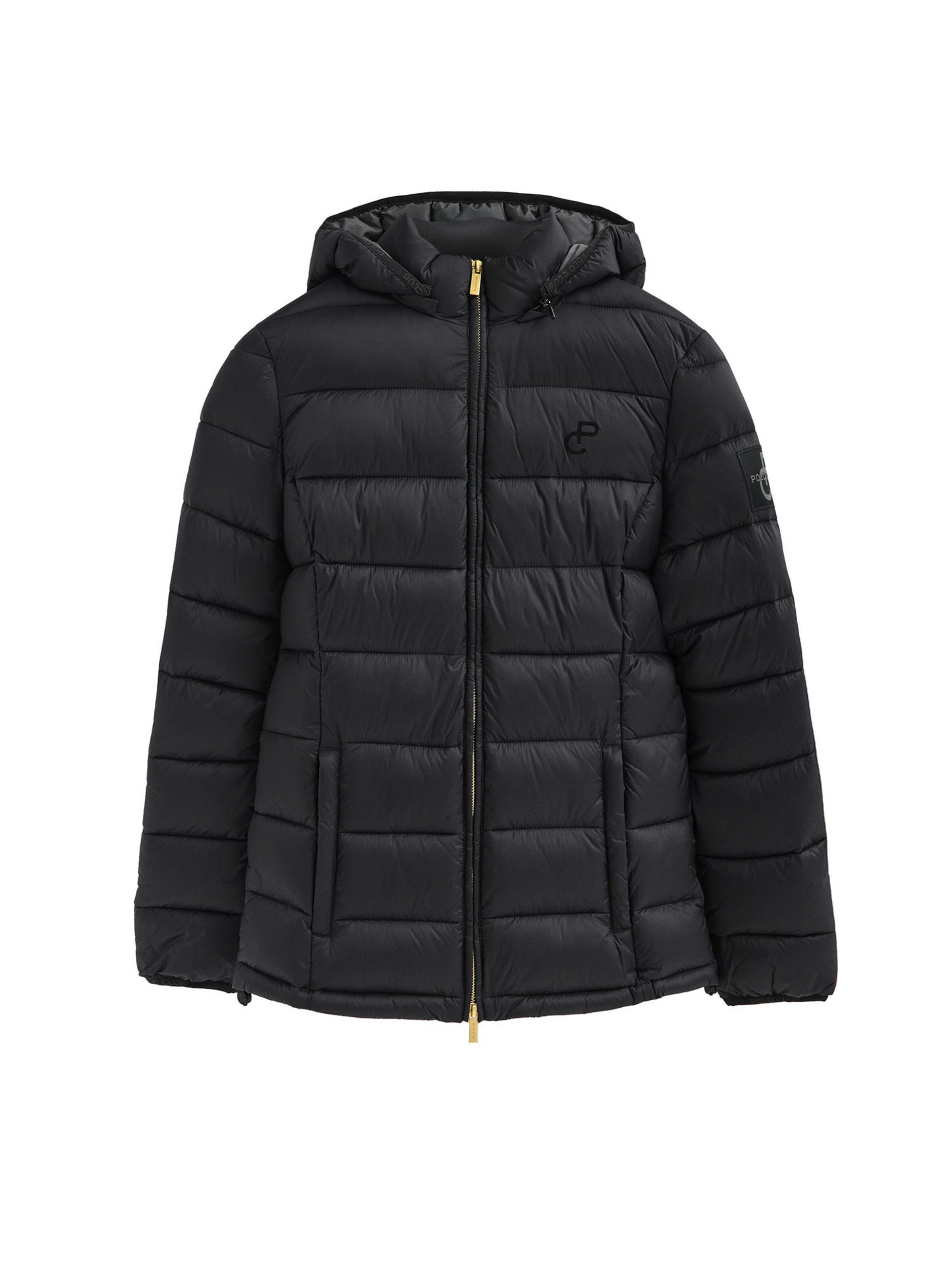 Polo Club Jacke in Schwarz: Vorderseite