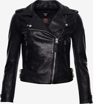 Superdry Prehodna jakna 'Essentials' | črna barva: sprednja stran