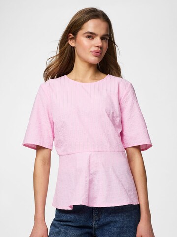 Chemisier PIECES en rose : devant