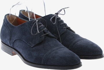 Santoni Halbschuhe 41,5 in Blau: Vorderseite