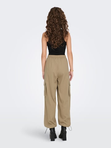 ONLY Wide Leg Hose 'CASHI' in Beige