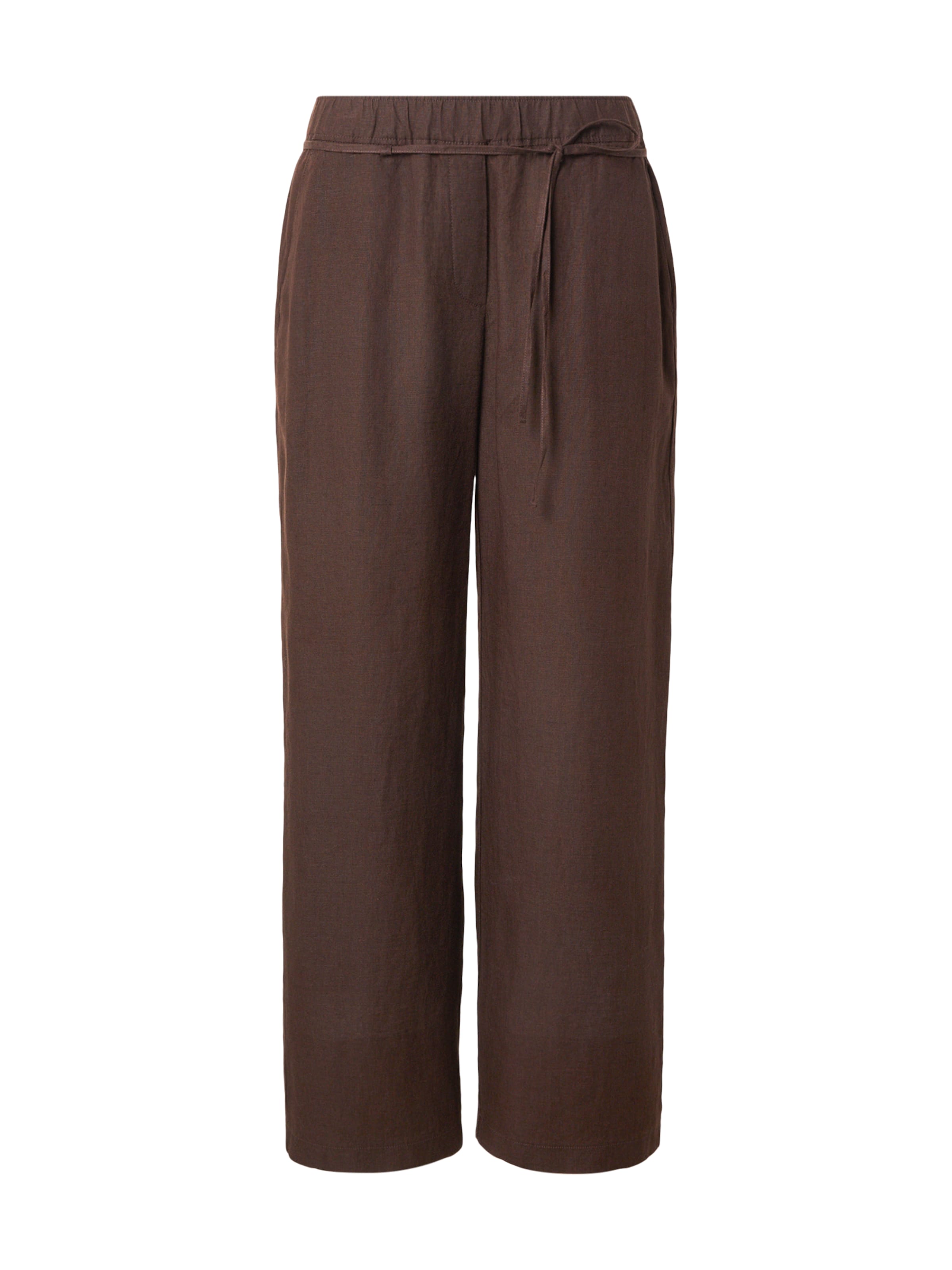 Wide Leg Pantalon 'CHIARA' MAC en marron : devant