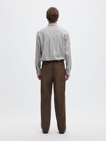 SELECTED Loosefit Pantalon in Bruin