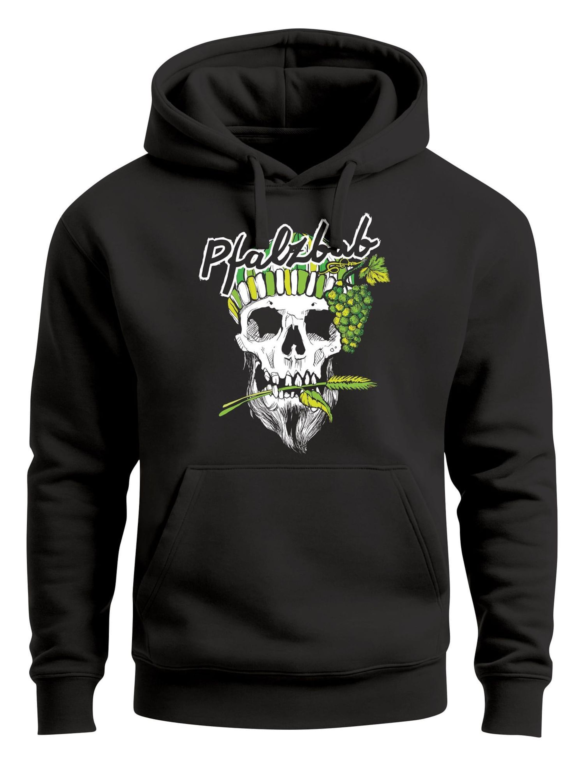 Neverless Sweatshirt 'Pfalzbub'‌‌ in Schwarz: Vorderseite