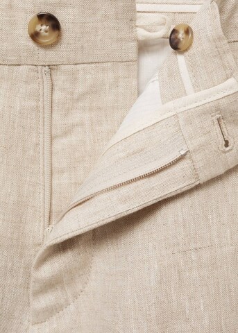 MANGO MAN Regular Pants 'Carp' in Beige