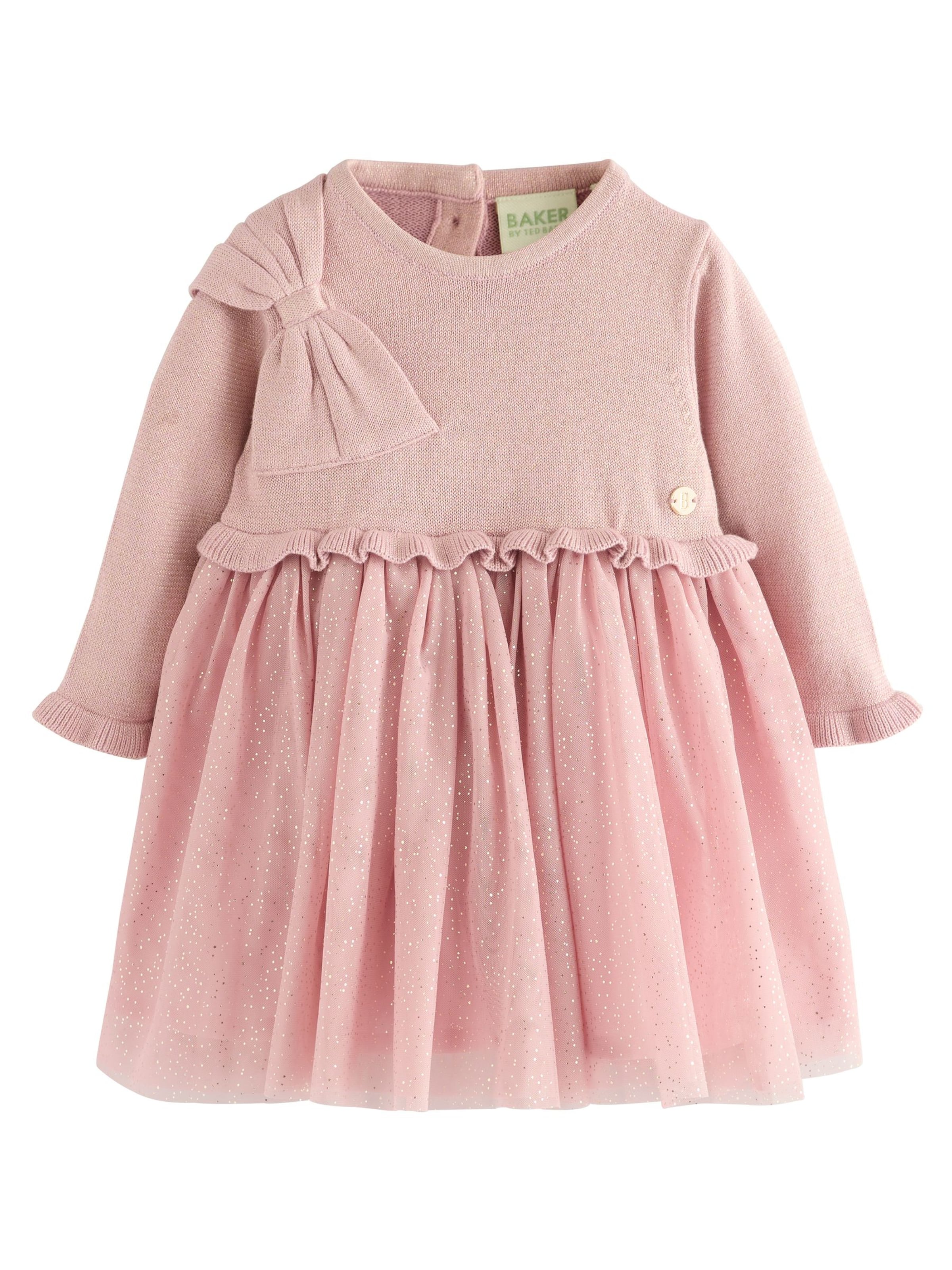 Rochie de la Baker by Ted Baker pe roz: față