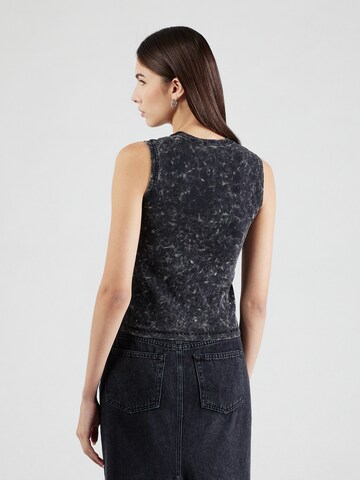 Top 'T-ARTED' di DIESEL in nero