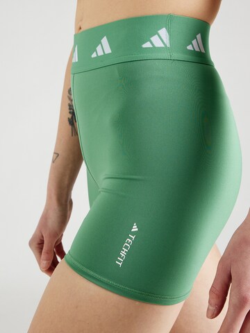 ADIDAS PERFORMANCE Skinny Workout Pants 'Techfit' in Green