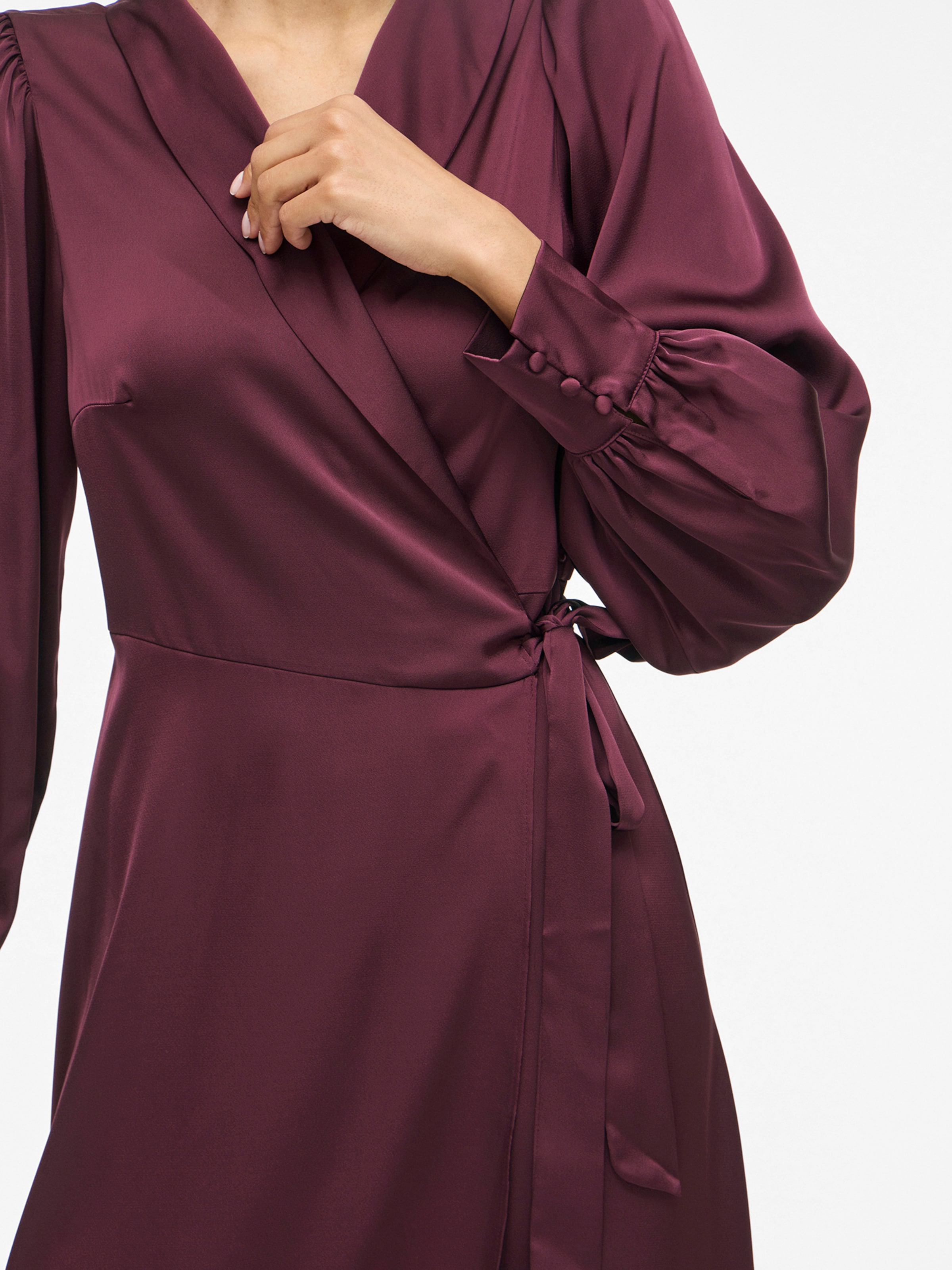 VILA Shirt Dress 'VIEnna Ravenna' in Aubergine | ABOUT YOU