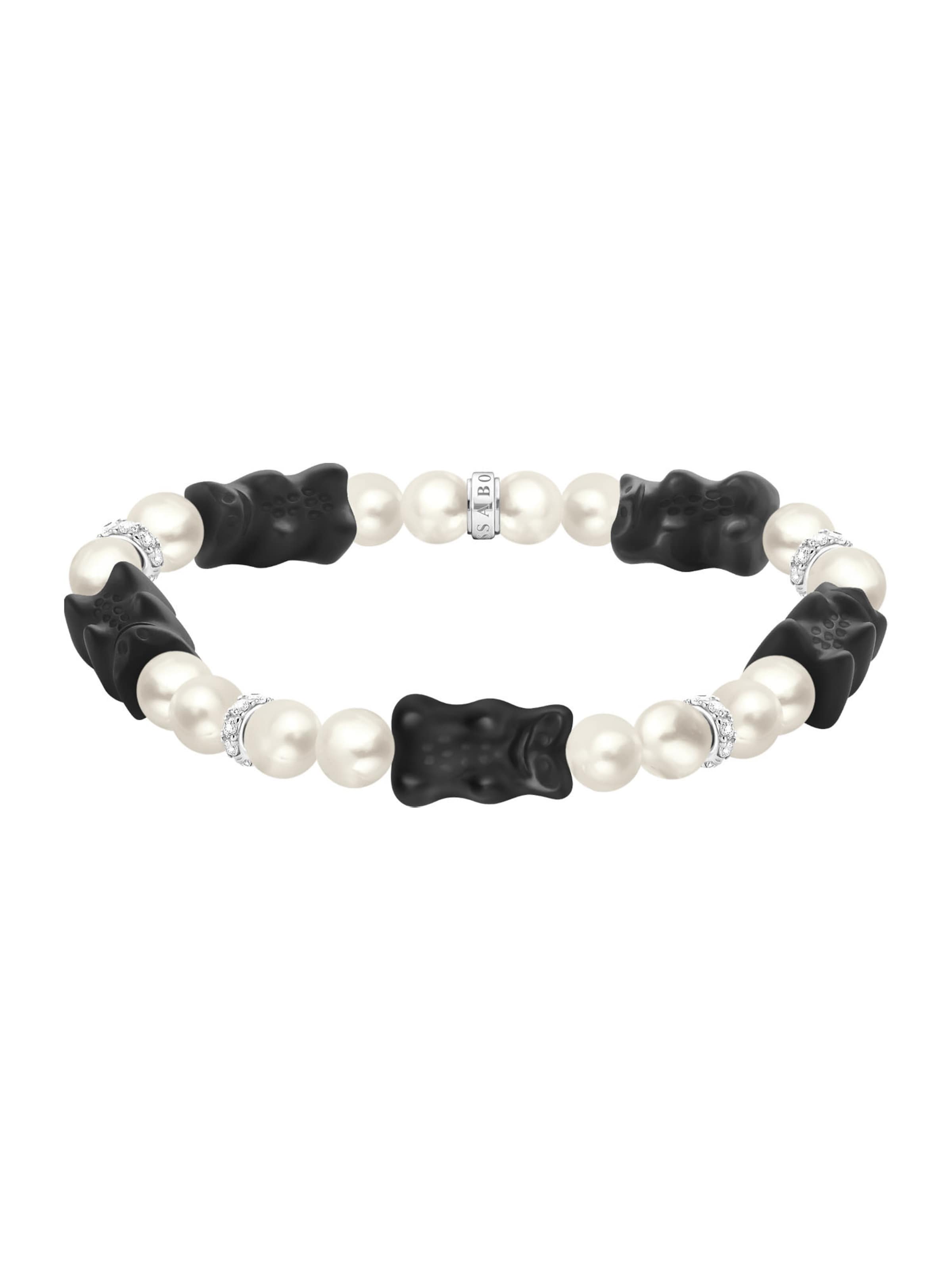 Thomas Sabo Armband in Schwarz: Vorderseite