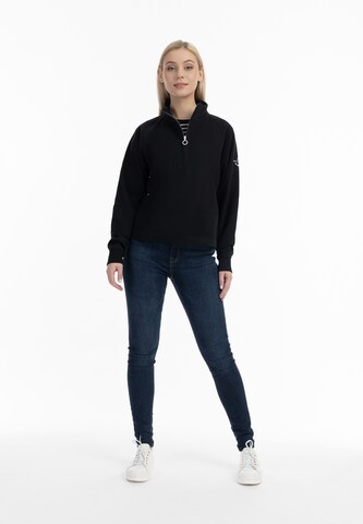 DreiMaster Maritim Sweatshirt 'Bridgeport' in Black