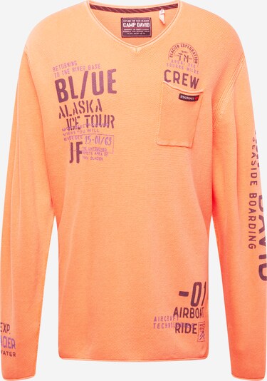 CAMP DAVID Sweter w kolorze granatowy / pomarańczowym, Podgląd produktu