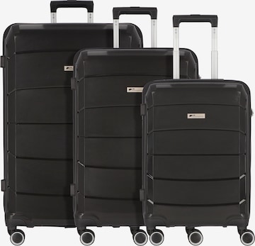 Ensemble de bagages cocoono en noir : devant