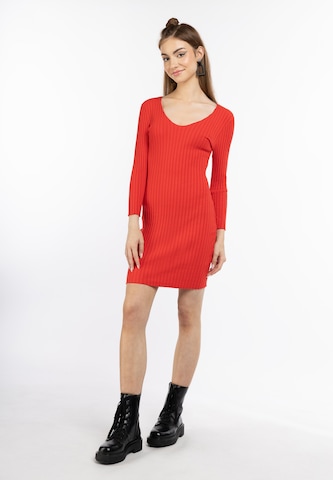 myMo ROCKS Knitted dress in Red