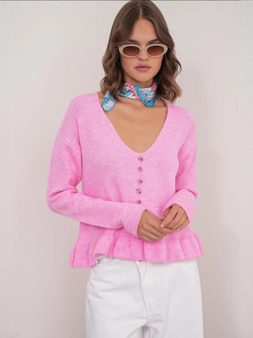 Pullover di MixRay in rosa: frontale