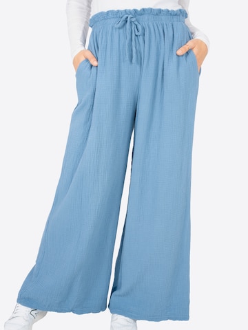 Wide Leg Pantalon 'Liska' Seasons of April en bleu