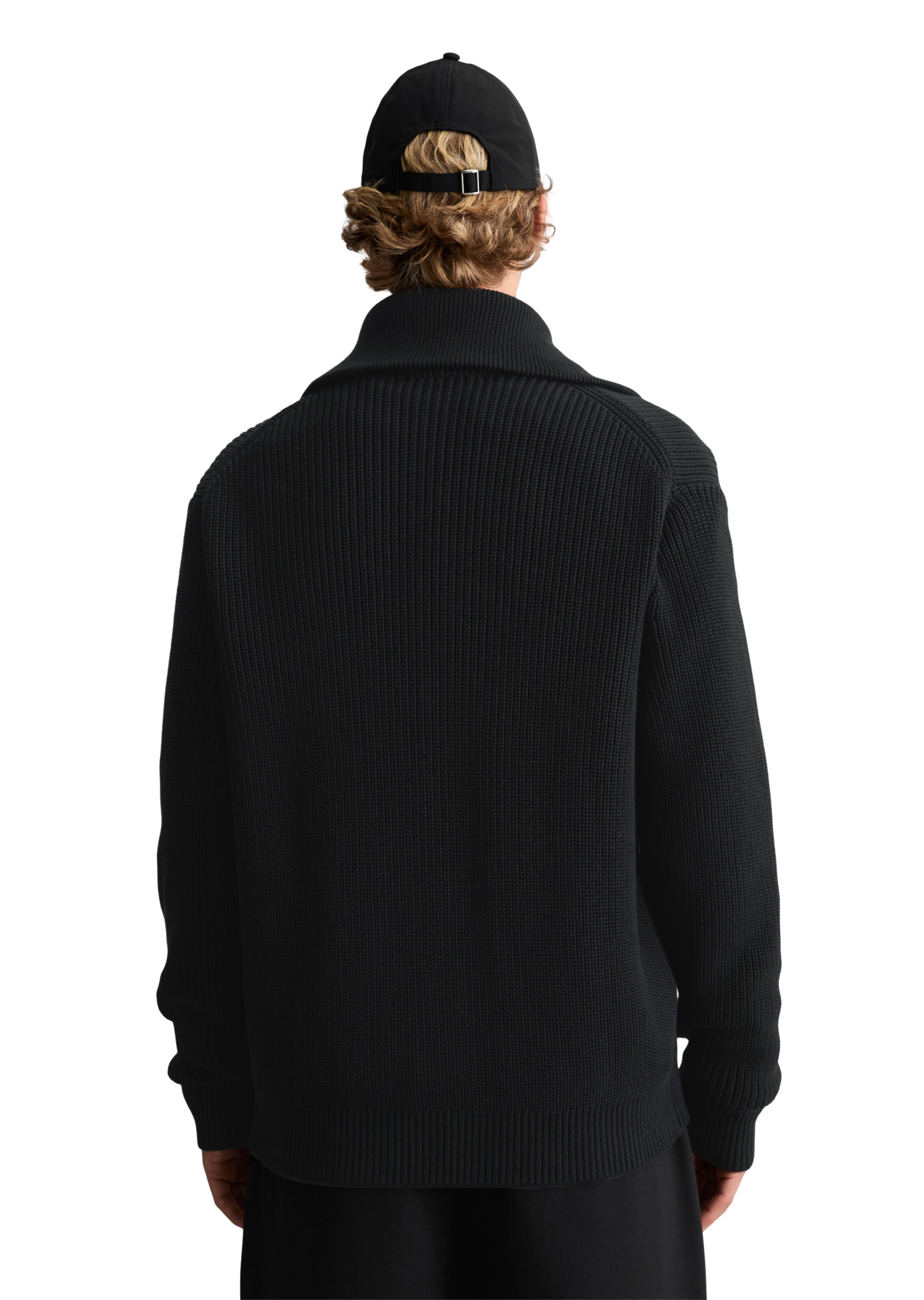 Vestes en maille Marc O'Polo DENIM en noir : derrière