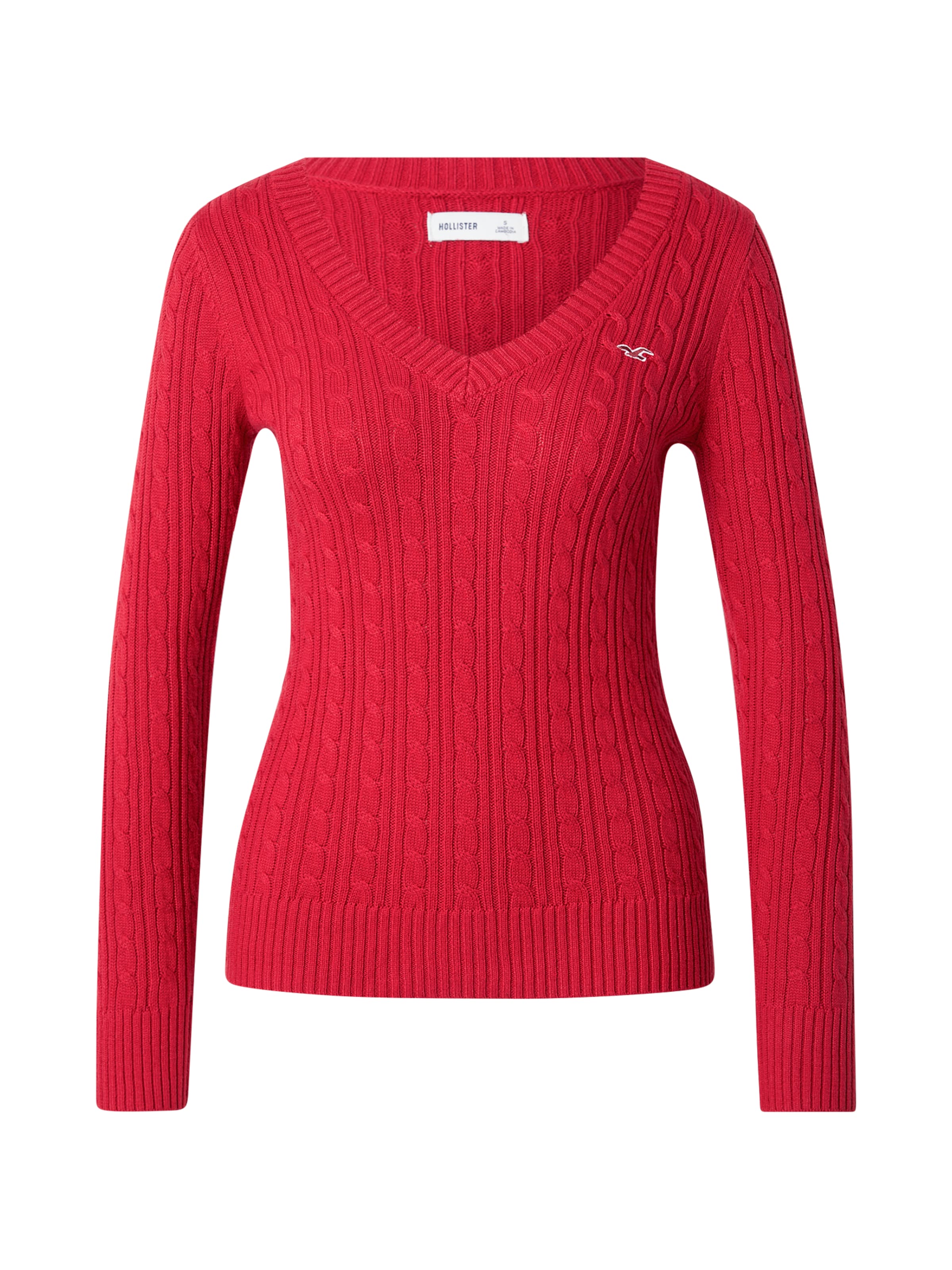 HOLLISTER Pulóver - piros: elől